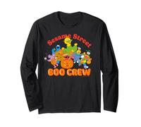 Barrio Sésamo Halloween Boo Crew Trick Treat Scary Fun Retro Manga Larga