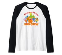 Barrio Sésamo Halloween Boo Crew Trick Treat Scary Retro Fun Camiseta Manga Raglan