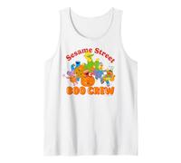 Barrio Sésamo Halloween Boo Crew Trick Treat Scary Retro Fun Camiseta sin Mangas