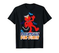 Barrio Sésamo Halloween Elmo Miedo Miedo Diversión Peludo Clásico Camiseta