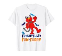 Barrio Sésamo Halloween Elmo Miedo Miedo Divertido Clásico Peludo Camiseta