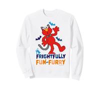 Barrio Sésamo Halloween Elmo Miedo Miedo Divertido Clásico Peludo Sudadera