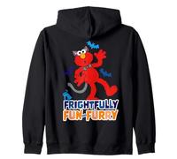Barrio Sésamo Halloween Elmo Miedo Miedo Divertido Clásico Peludo Sudadera con Capucha