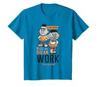 Barrio Sésamo Kids Squad Burt Ernie Equipo Trabajo Universidad Diversión Camiseta