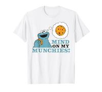 Barrio Sésamo Monstruo Galleta Feliz Hambriento Clásico Munchies Camiseta