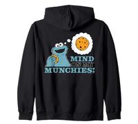 Barrio Sésamo Monstruo Galleta Feliz Hambriento Clásico Munchies Sudadera con Capucha