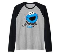 Barrio Sésamo Monstruo Galleta Siempre Fresco LOL De Dibujos Camiseta Manga Raglan