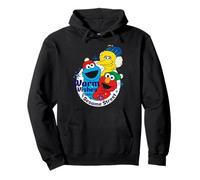 Barrio Sésamo Navidad Big Bird Elmo Cookie Monster Diversión Amigos Sudadera con Capucha