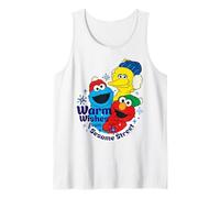 Barrio Sésamo Navidad Big Bird Elmo Cookie Monster Friends Fun Camiseta sin Mangas