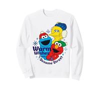 Barrio Sésamo Navidad Big Bird Elmo Cookie Monster Friends Fun Sudadera