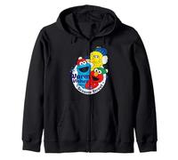 Barrio Sésamo Navidad Big Bird Elmo Cookie Monster Friends Fun Sudadera con Capucha