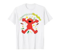 Barrio Sésamo Navidad Elmo Christmas Cuddle Merry Retro Bright Camiseta