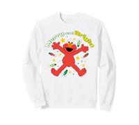 Barrio Sésamo Navidad Elmo Christmas Cuddle Merry Retro Bright Sudadera