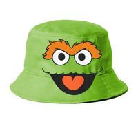 Barrio Sésamo Oscar The Grouch Face - Sombrero de Pescador para niños, Verde, 25 x 15 cm