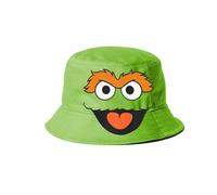 Barrio Sésamo Oscar The Grouch Face - Sombrero de Pescador para niños, Verde, 25 x 15 cm