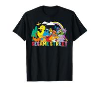 Barrio Sésamo Personaje Arte Buenos Amigos Equipo Pose Clásico Camiseta
