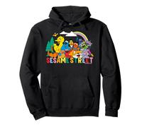 Barrio Sésamo Personaje Arte Buenos Amigos Equipo Pose Clásico Sudadera con Capucha