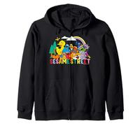 Barrio Sésamo Personaje Arte Buenos Amigos Equipo Pose Clásico Sudadera con Capucha