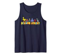 Barrio Sésamo Personajes Amigos Pose Divertido Dibujos Animados 90's Retro Camiseta sin Mangas