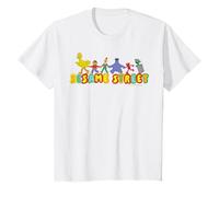 Barrio Sésamo Personajes Amigos Pose Divertido Dibujos Animados Retro 90's Camiseta