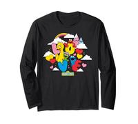 Barrio Sésamo San Valentín Amor Corazones BFF Amigos XOXO Retro Manga Larga