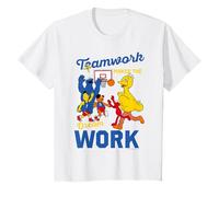 Barrio Sésamo Trabajo en Equipo Dream Work Friends Classic Basketball Camiseta