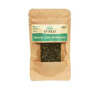 Barrita cruda orgánica con Spirulina, snack proteico con Spirulina procesado en frío 100% vegetal, snack energizante pack 10 x 35g