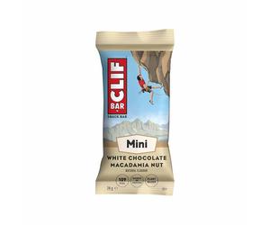 Barrita energética Clif Bar Mini - Avena y nueces de macadamia, sabor chocolate blanco