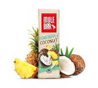 Barrita energética orgánica Mule Bar - Piña, Coco y Fresa - 40 g - Vegana - 25% de proteína - Fabricada en Francia