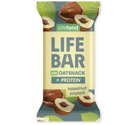 Barrita Lifefood Lifebar Oat Snack Protein s lískovými oříšky BIO 40 g Sabor: Avellana / Color: marrón