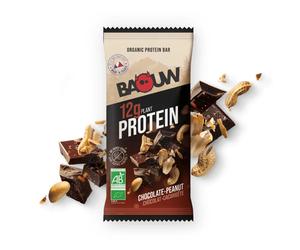 Barrita proteica ecológica Baouw - Chocolate y Cacahuete