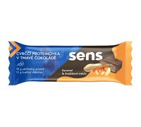 Barrita proteica Sens Barrita Proteica de grillos con chocolate negro - Caramelo y mantequilla de cacahuete (60g)