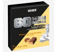 Barrita Proteica Vainilla-Caramelo 60 % Proteínas x3 157g