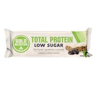 Barrita Proteina baja en azúcar Goldnutrion Crema y Galleta 10 x 60g