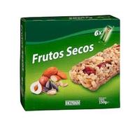 Barritas de cereales con frutos secos Hacendado Caja 6 barritas (150 g) Pack 2