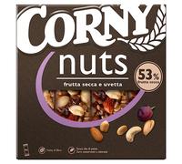 Barritas de cereales Corny Nuts Frutas Secas y Pasas 4 barras de 24 g