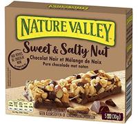 Barritas de cereales NATURE VALLEY, chocolate negro y almendras, 150 g, cuatro artículos