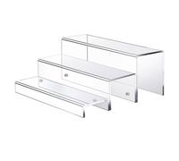 Barritas genéricas, 3 Tier Acrylic Riser Display Rack, 14,57 x 11,22 x 5,51 Pulgadas Widely Used, Wine Bottle Holder Stand for Liquor Bottles, Living Room, Dining Room, Kitchen Organization