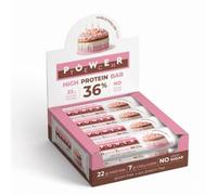 Barritas Power Tech 36% Proteína 60 g x 12 uds - Sabores Orange Cacao, Double Cocoa, Vanilla Birthday Cake y Blueberry Cheesecake