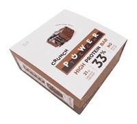 Barritas Power Tech Crunch 33% Proteína 65 g x 12u - Sabores Cookies & Cream, Cacao Cream, Lemon Cheesecake y Dubai Style - Caja Expositora con 12 Barritas Crujientes (CACAO CREAM)