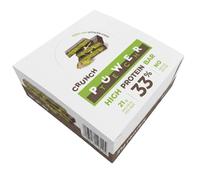Barritas Power Tech Crunch 33% Proteína 65 g x 12u - Sabores Cookies & Cream, Cacao Cream, Lemon Cheesecake y Dubai Style - Caja Expositora con 12 Barritas Crujientes (DUBAI STYLE)