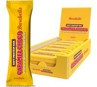 Barritas Proteína Caramel Choco 12x55g | 16g Proteína por Bar | Baja en Azúcar y Calorías | Sin Aceite de Palma | Snack Saludable y Energético