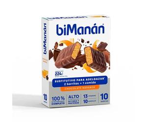 Barritas Saciantes Con Chocolate Negro Y Naranja