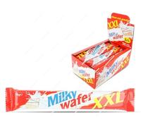 Barritas Wafer XXL Cubiertas de Chocolate con Relleno Cremoso | Galleta Wafer Crujiente Tamaño Grande | Snack Dulce para Meriendas y Pausas | Pack de 24 Unidades de 70 g