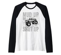 Barro para Correr Barro o Cerrar Todo Terreno 4x4 Mudding Camiseta Manga Raglan