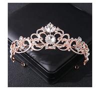 Barroque Cristal Rhinestone Crown Tiara Prom Diadem for Girl Women Weddal Boda Accesorios para el cabello Joyas Adornos Tiara Tiara