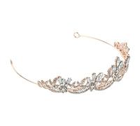 Barroque Fiesta Fiesta de la boda nupcial Tiaras Rhinestone Bride Prom Silver Prom For Head Girls Crystal Dress Elegant Birthday Crown Head Sear