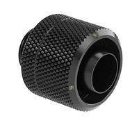 Barrow 16/10 - Racor por compresión, color negro, refrigeración por agua para PC, latón, compatible con escritorio