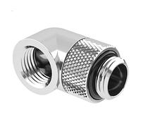 Barrow G1/4 - Giratorio Macho a ángulo Hembra de 90 Grados, Color Plateado Brillante