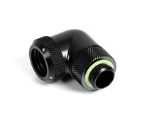 Barrow Multi-Link Adapter Anschluss 90 Grad G1/4 Zoll AG auf 14mm AD Hardtube - drehbar, Schwarz